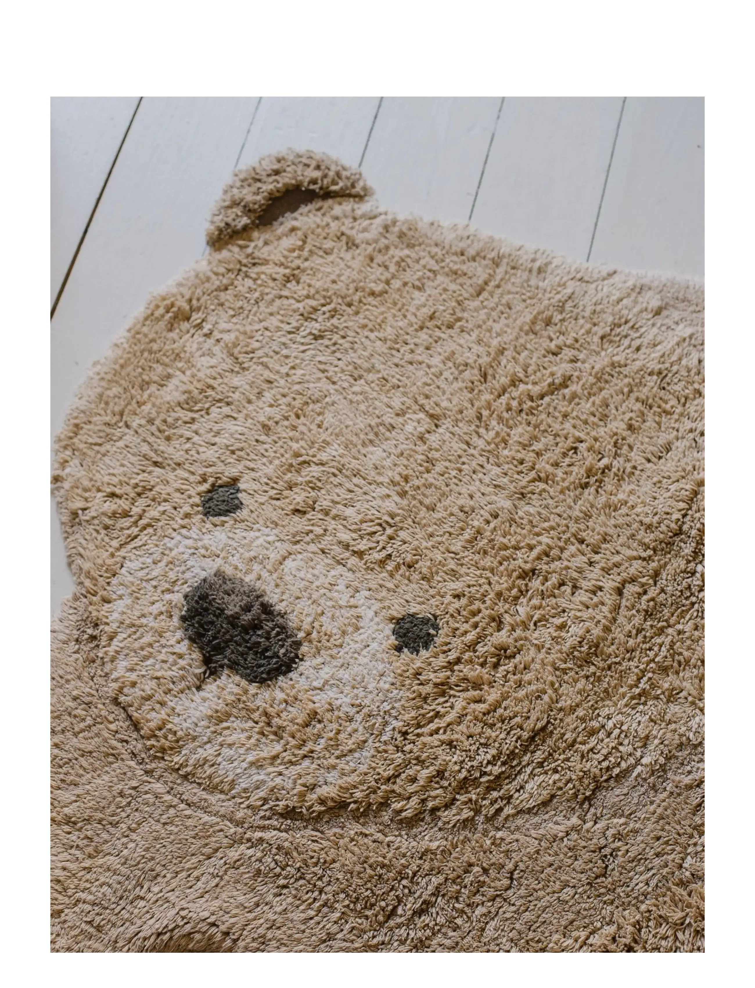 Lorena Canals - Washable Animal Rug Bear - asymmetriske tæpper - honey, natural, light brown - 3