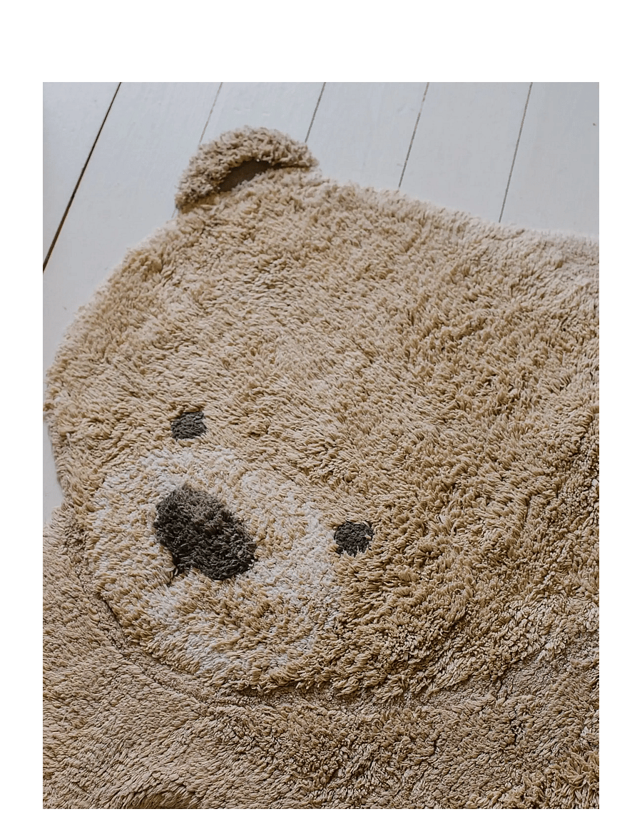 Lorena Canals - Washable Animal Rug Bear - asymmetriske tæpper - honey, natural, light brown - 3