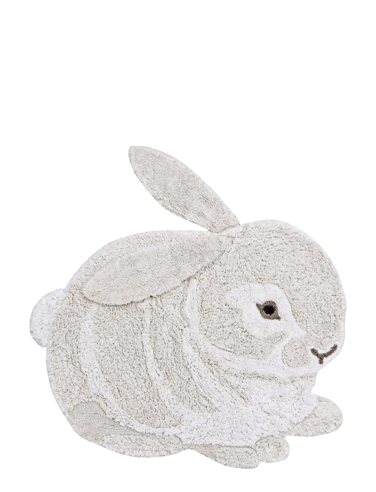 Lorena Canals Washable Animal Rug Bunny, 135X 130 cm, Rugs And Carpets, Creme - Asymmetric Rugs, Kinder