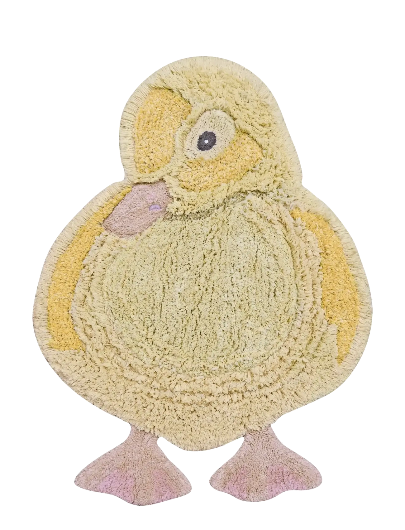 Lorena Canals Washable Animal Rug Ducky - Kids home - LIGHT YELLOW, YELLOW, ROSE, DARK GREY / yellow