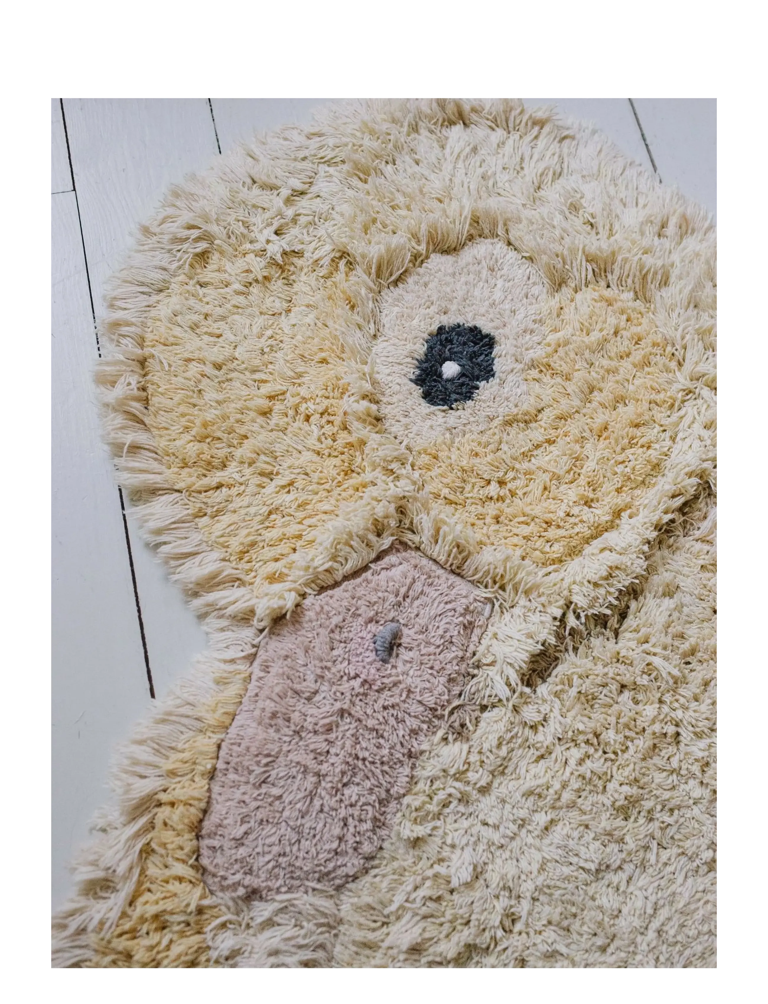Lorena Canals - Washable Animal Rug Ducky - light yellow, yellow, rose, dark grey - 3