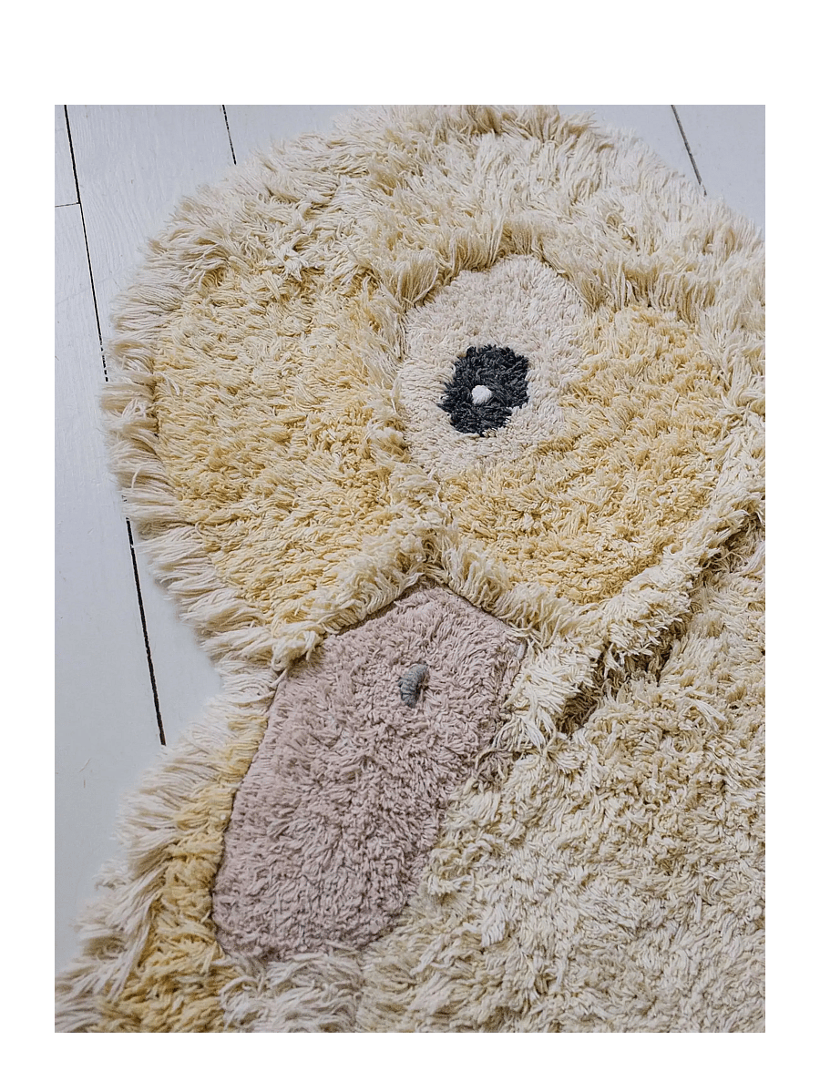 Lorena Canals - Washable Animal Rug Ducky - light yellow, yellow, rose, dark grey - 3