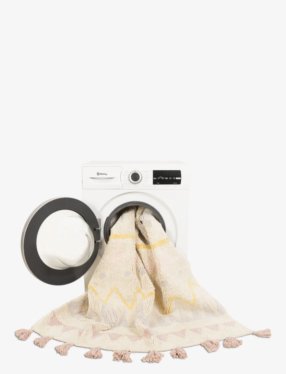 Lorena Canals - Azteca Natural-Nude Vintage/Natural-Vintage Nude - suorakulmainen matot - natural, vintage nude, pearl grey,yellow, nude - 3