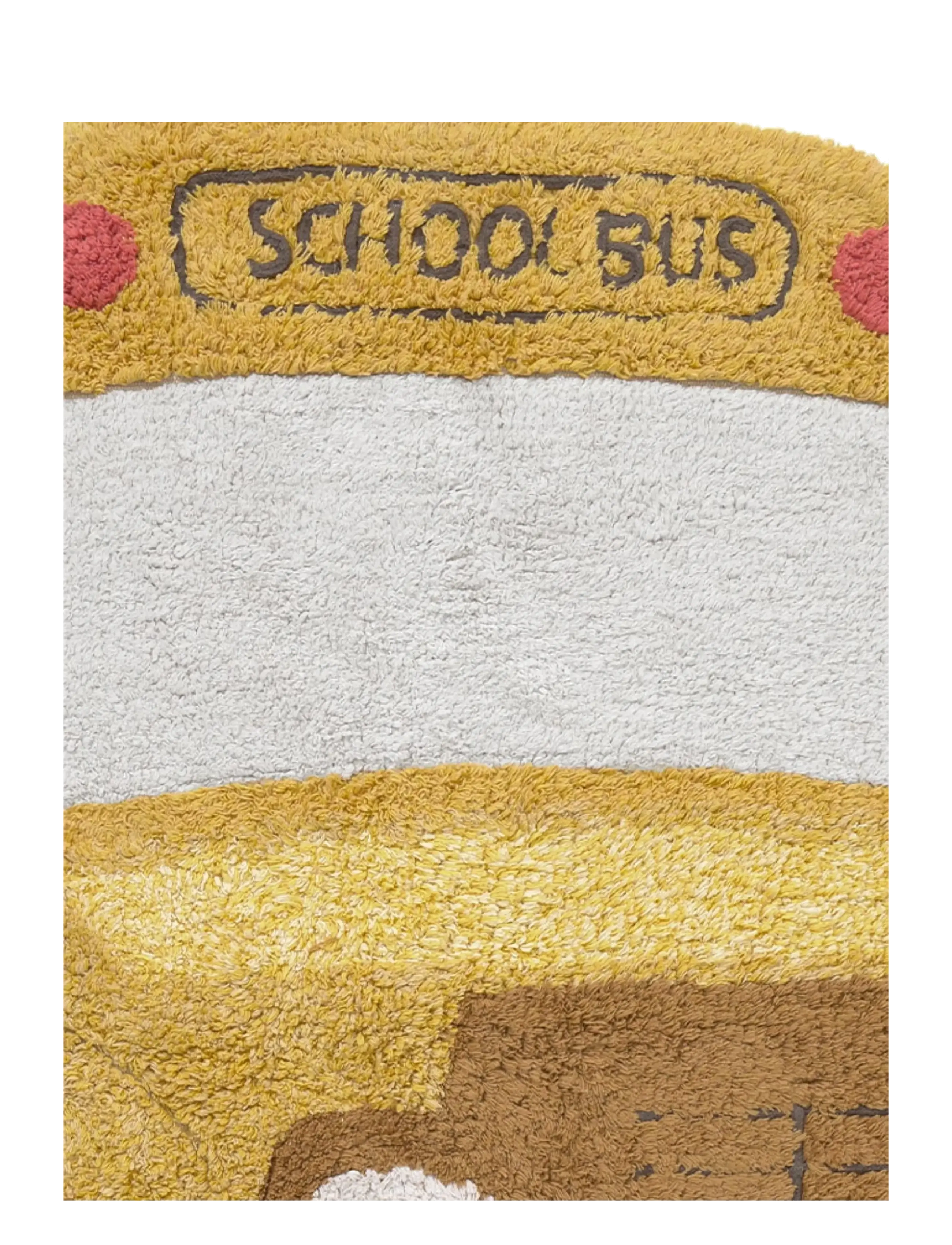 Lorena Canals - Washable Rug School Bus - asymmetric rugs - corn silk, light honey, dark honey, vanilla, honey, bright grey, pale blue, soil brown, dark grey, n - 2