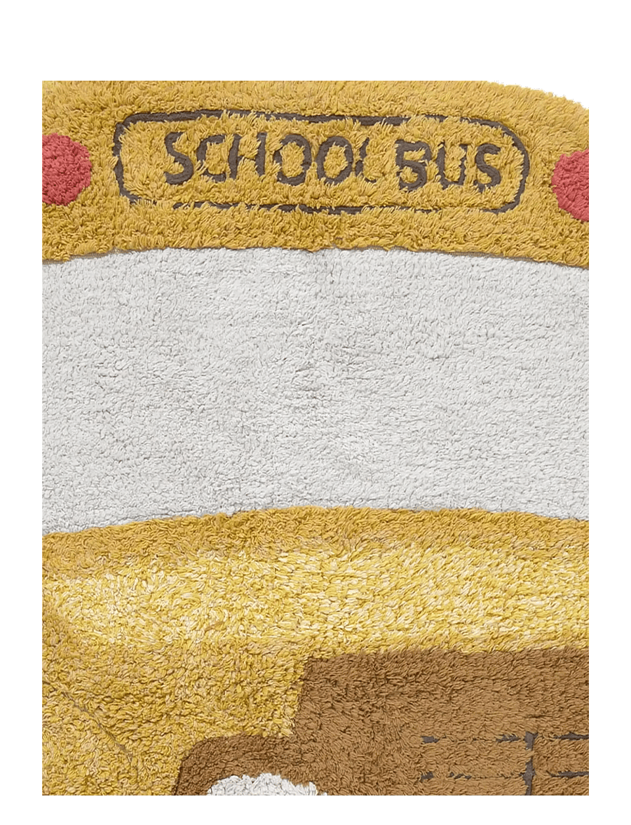 Lorena Canals - Washable Rug School Bus - asymmetrische teppiche - corn silk, light honey, dark honey, vanilla, honey, bright grey, pale blue, soil brown, dark grey, n - 2
