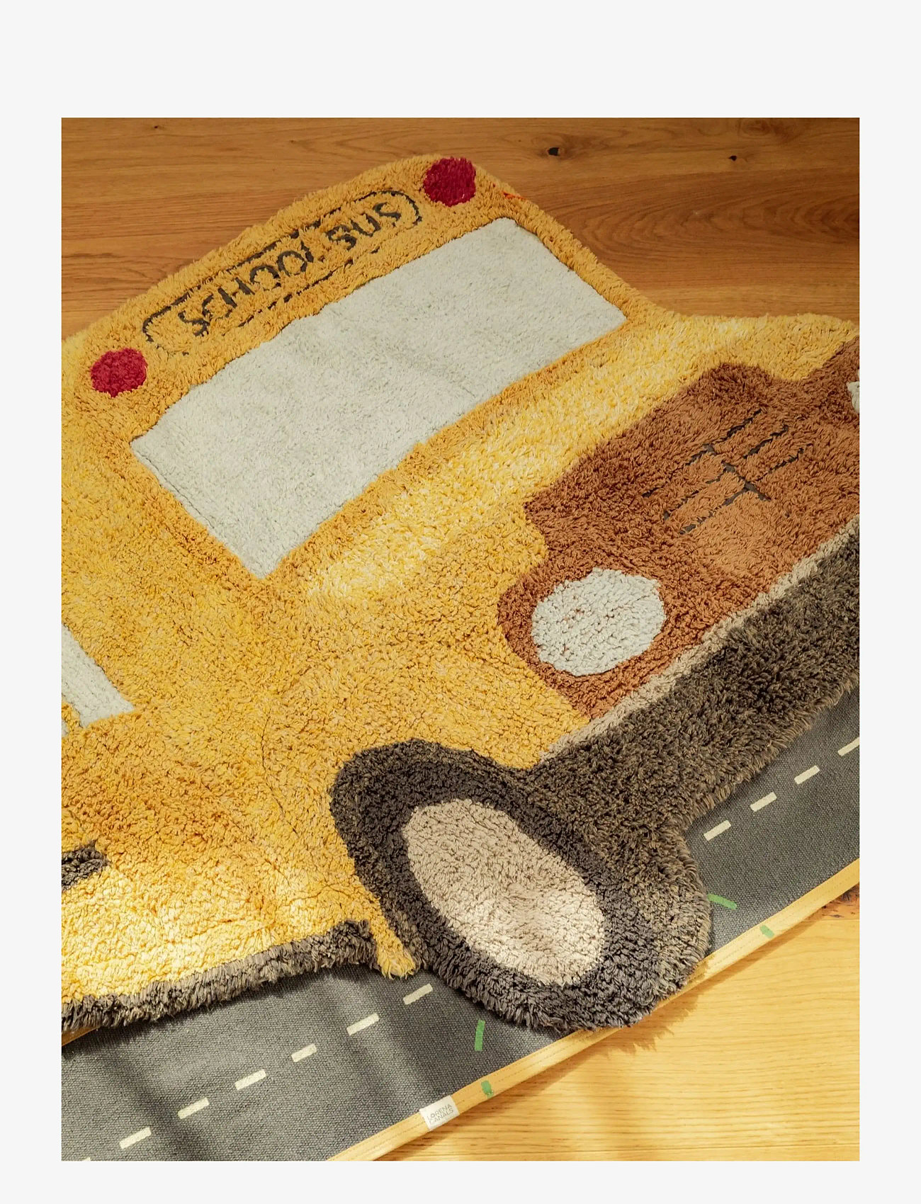 Lorena Canals - Washable Rug School Bus - asymmetriske tæpper - corn silk, light honey, dark honey, vanilla, honey, bright grey, pale blue, soil brown, dark grey, n - 3