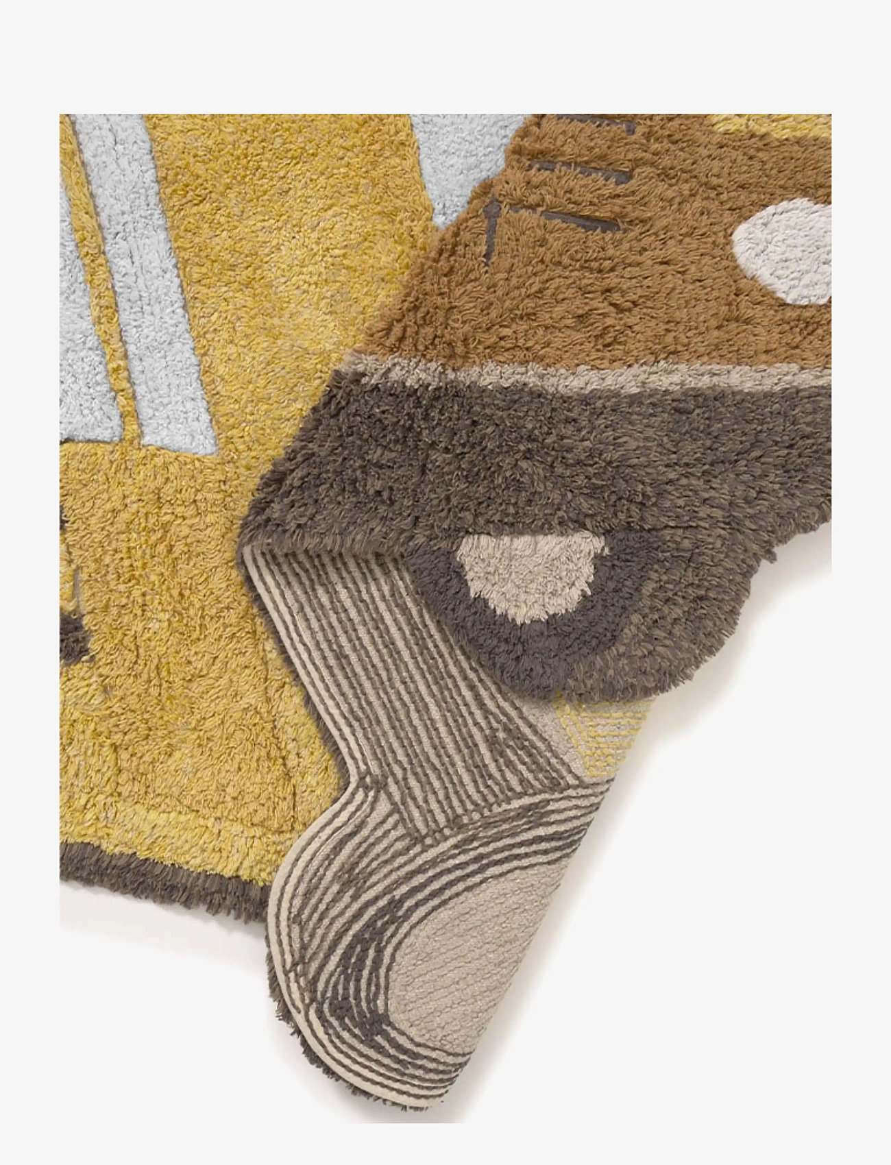 Lorena Canals - Washable Rug School Bus - asymmetriske tæpper - corn silk, light honey, dark honey, vanilla, honey, bright grey, pale blue, soil brown, dark grey, n - 4