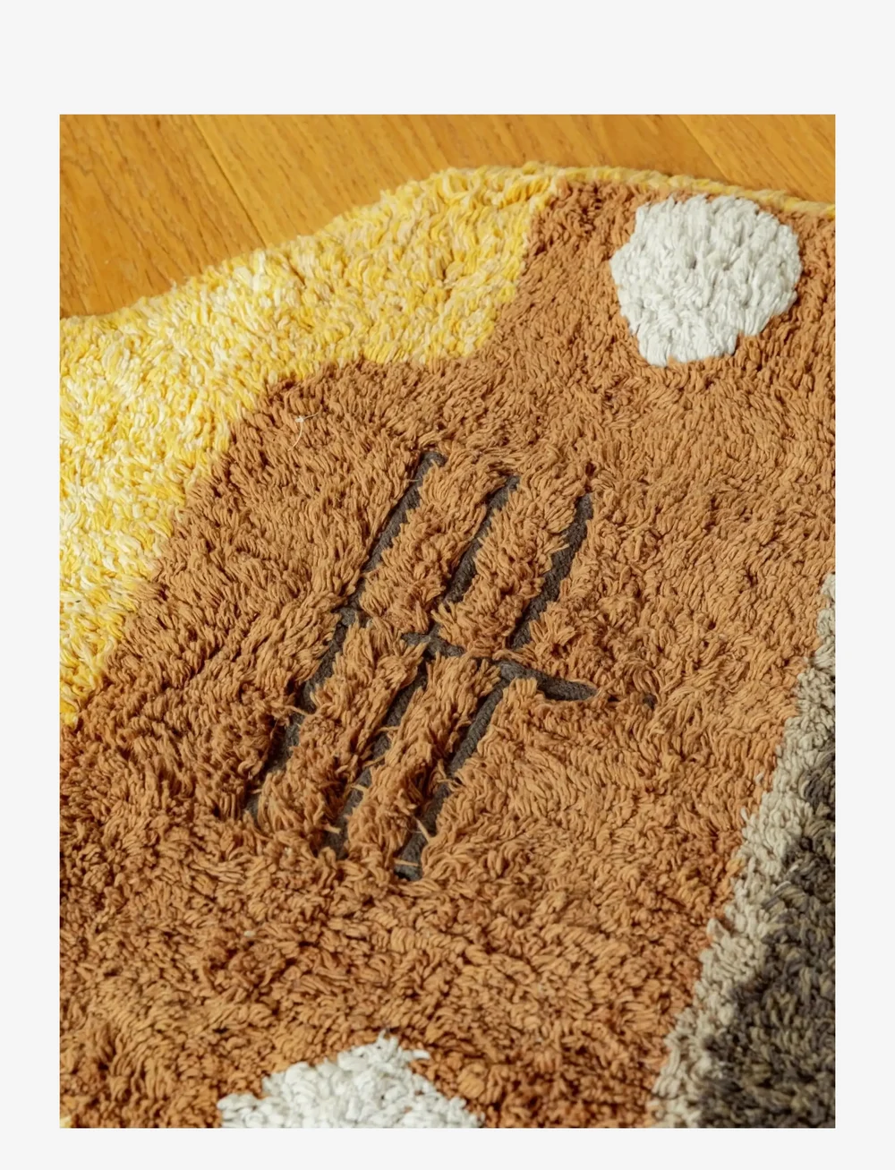 Lorena Canals - Washable Rug School Bus - asymmetriske tæpper - corn silk, light honey, dark honey, vanilla, honey, bright grey, pale blue, soil brown, dark grey, n - 5