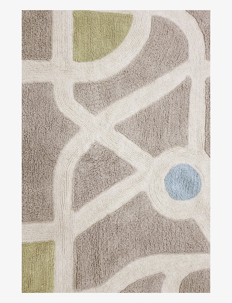 Lorena Canals - Washable Play Rug EcoCity - suorakulmainen matot - grey, green - 4