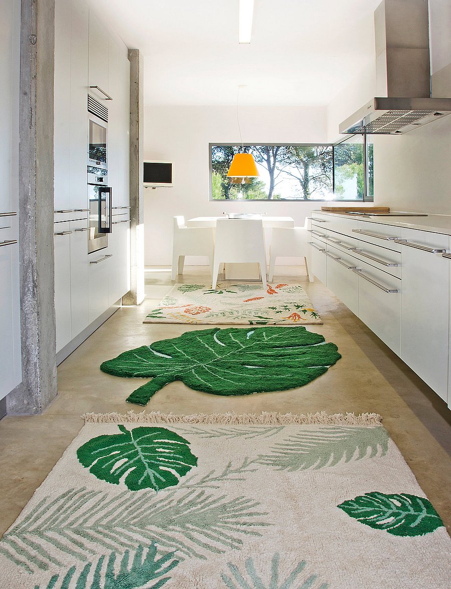 Lorena Canals - Monstera Leaf - asymmetriska mattor - green - 4