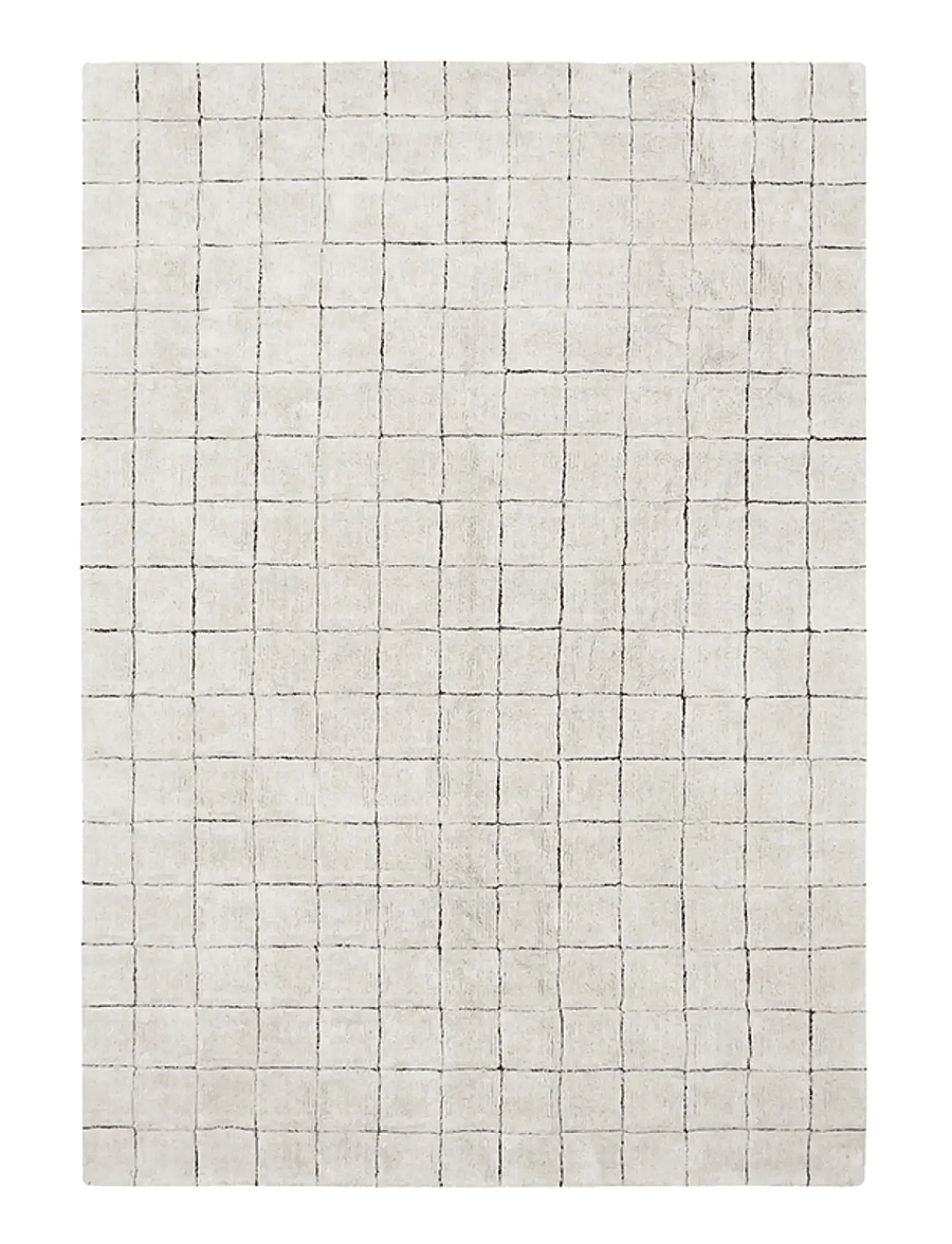 Lorena Canals - Washable Rug Mosaic - tapis en coton & tapis recyclé - toffee, natural - 1