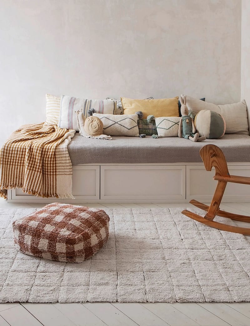 Lorena Canals - Washable Rug Mosaic - bomuldstæpper & kludetæpper - toffee, natural - 2