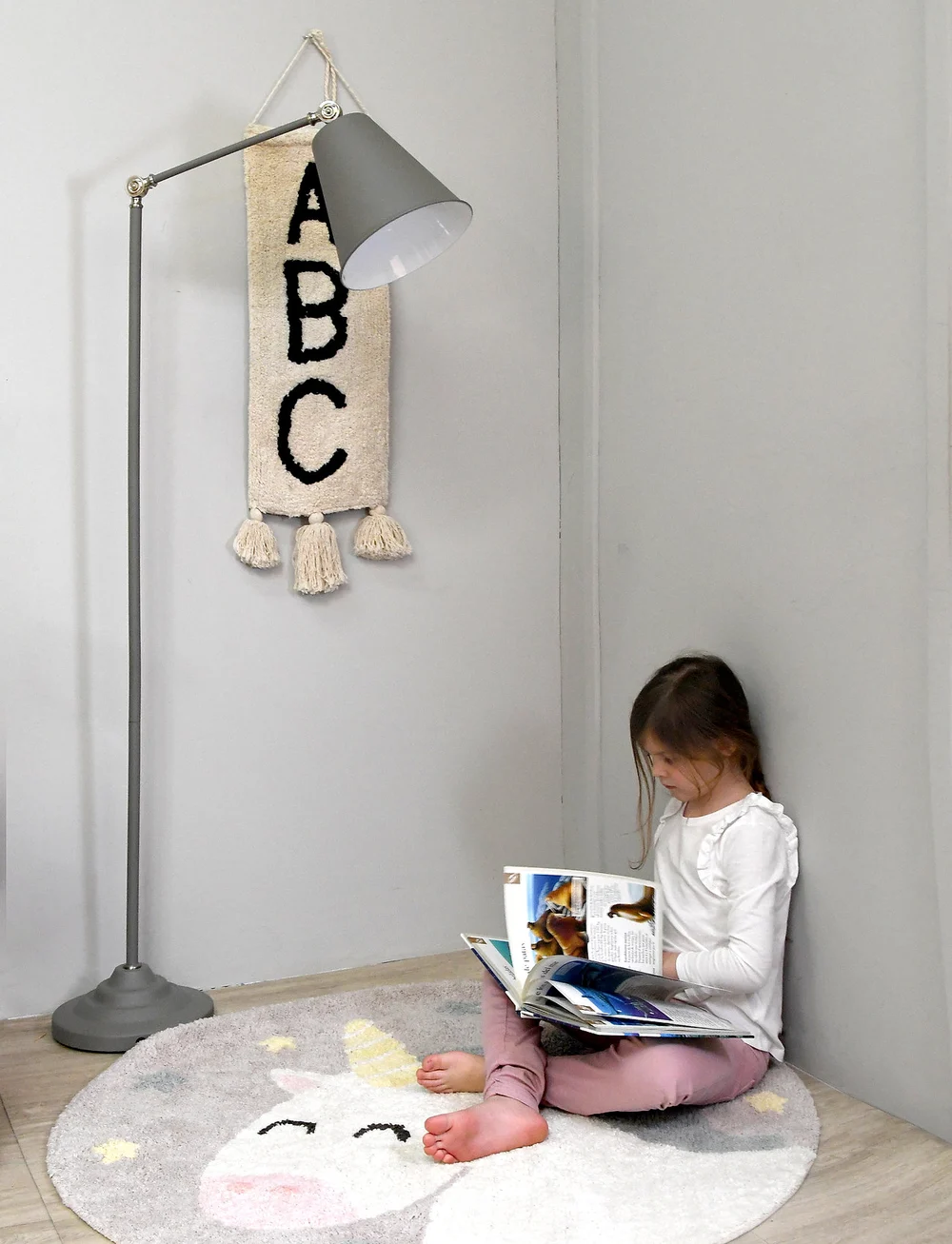 Lorena Canals - Washable rug - Believe in Yourself - mattor - pearl grey, ivory, light yellow, dark grey, peach - 5