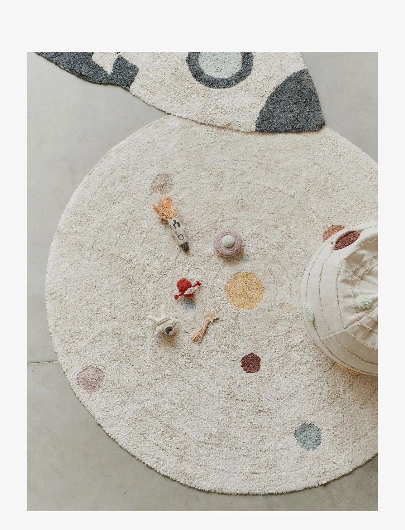 Lorena Canals - Washable Play Rug Solar System - runda mattor - natural, new grey, honey, doeskin, blue sage, rose, marshalla, chestnut, vintage blue, light green,  - 1