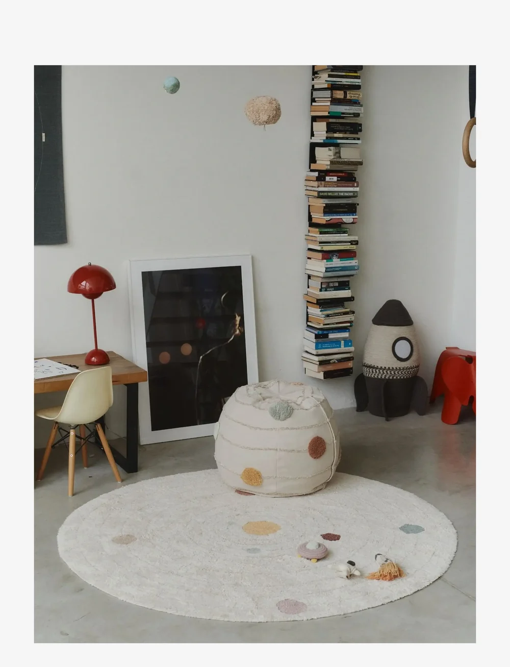 Lorena Canals - Washable Play Rug Solar System - runde tæpper - natural, new grey, honey, doeskin, blue sage, rose, marshalla, chestnut, vintage blue, light green, - 2