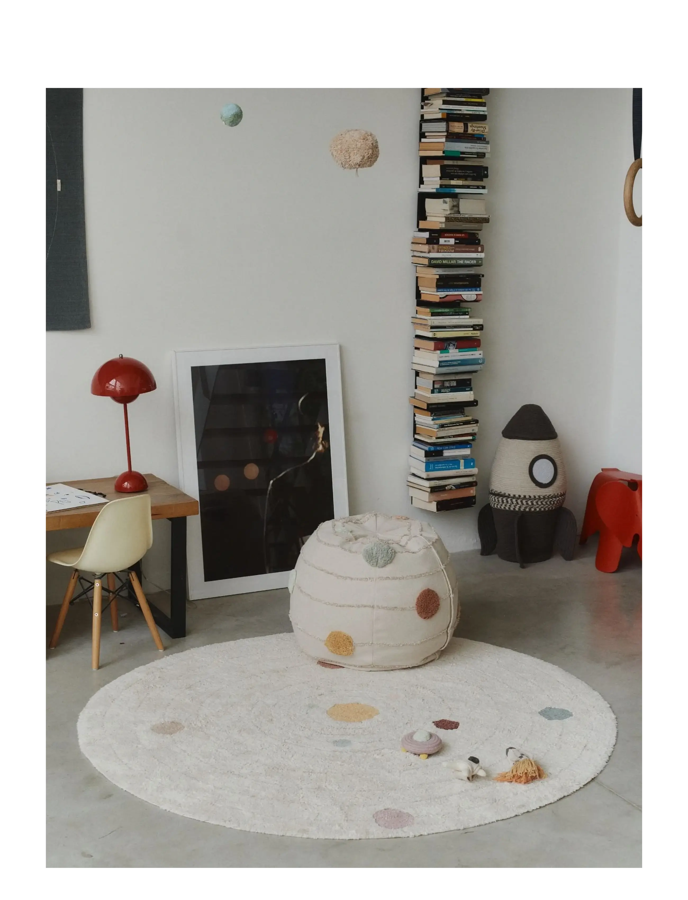 Lorena Canals - Washable Play Rug Solar System - apvalios formos kilimai - natural, new grey, honey, doeskin, blue sage, rose, marshalla, chestnut, vintage blue, light green,  - 2