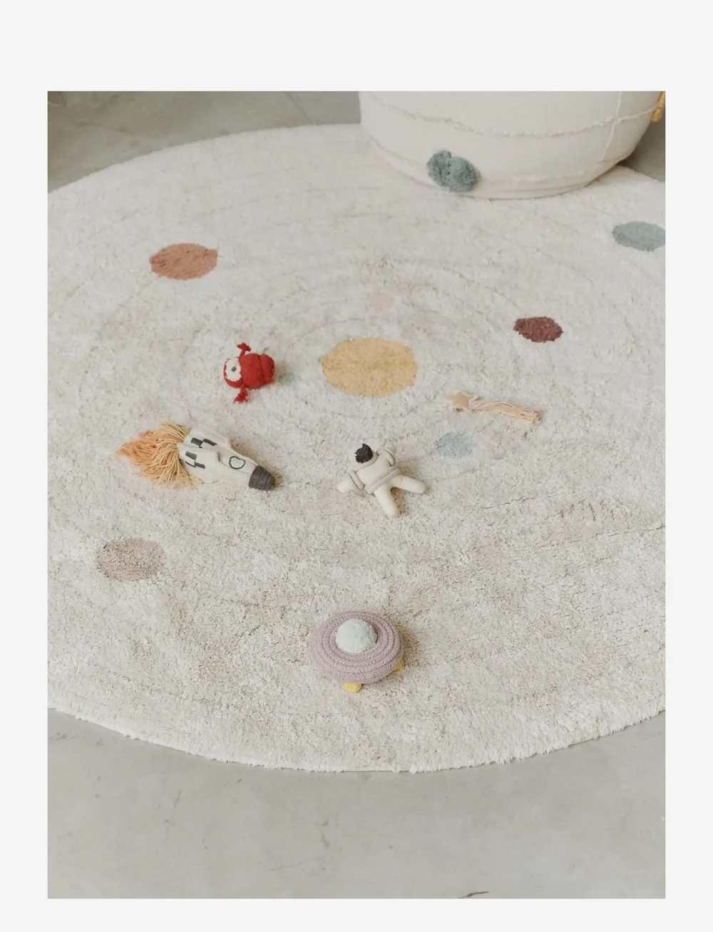Lorena Canals - Washable Play Rug Solar System - runde tæpper - natural, new grey, honey, doeskin, blue sage, rose, marshalla, chestnut, vintage blue, light green, - 3