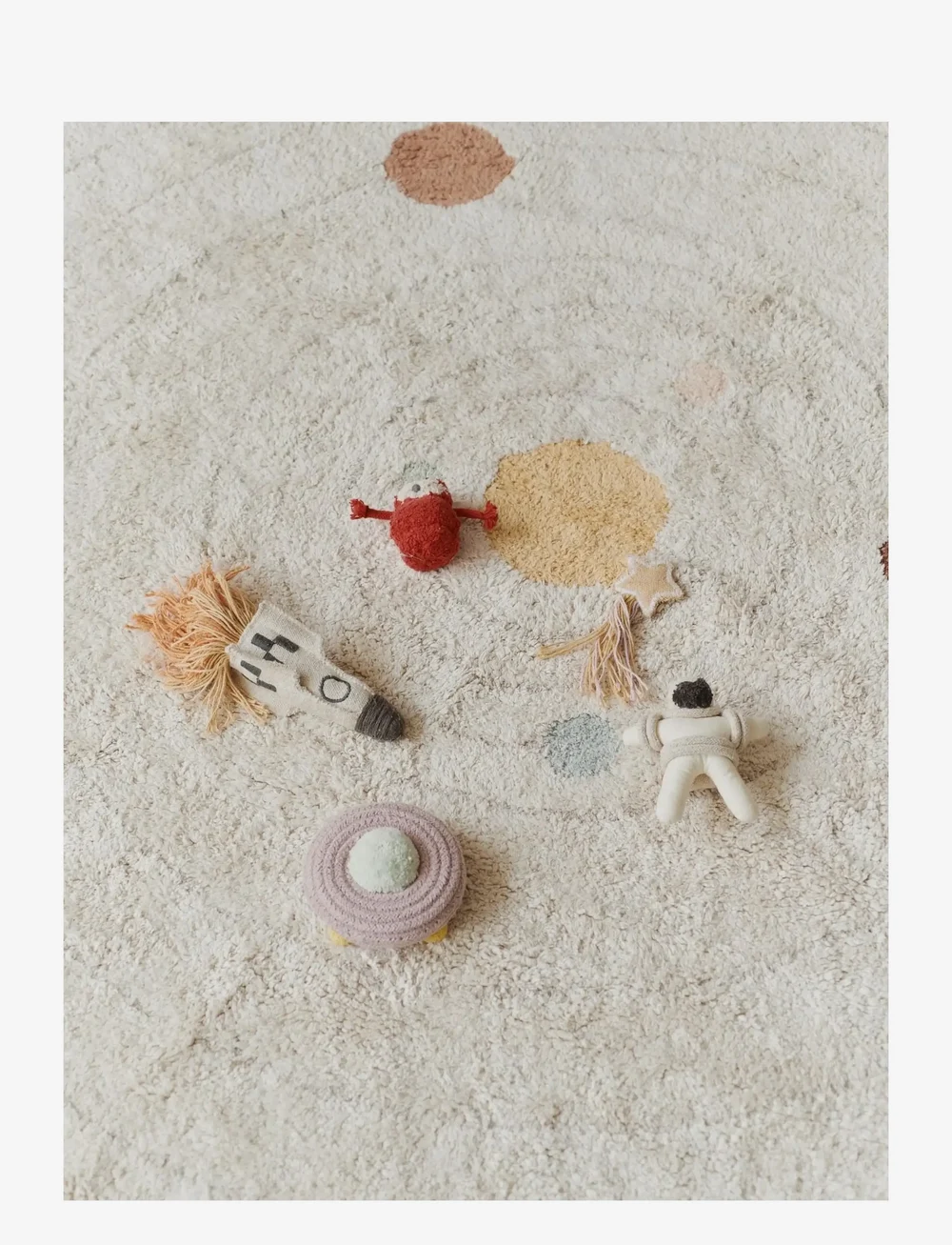 Lorena Canals - Washable Play Rug Solar System - runde tæpper - natural, new grey, honey, doeskin, blue sage, rose, marshalla, chestnut, vintage blue, light green, - 4