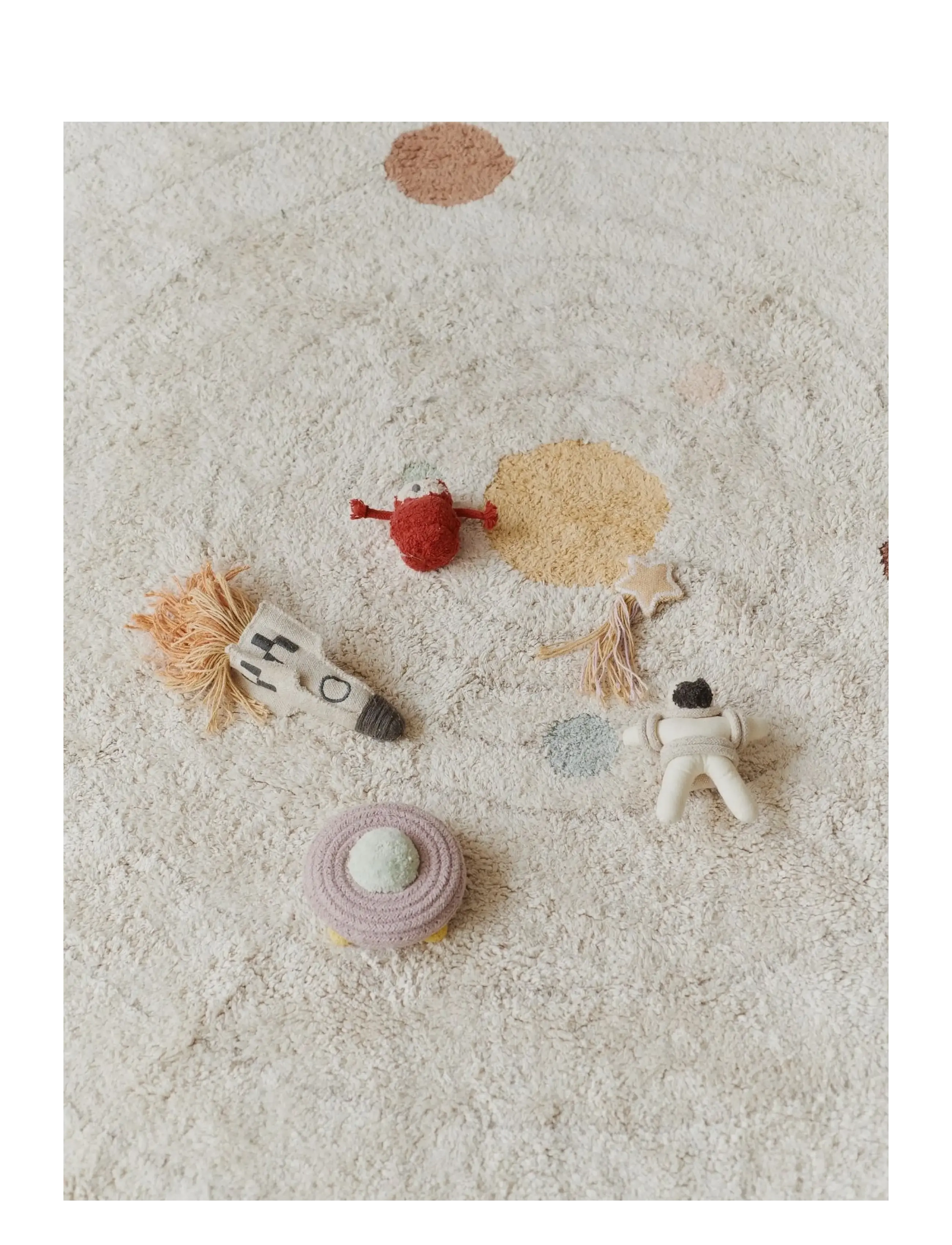 Lorena Canals - Washable Play Rug Solar System - apvalios formos kilimai - natural, new grey, honey, doeskin, blue sage, rose, marshalla, chestnut, vintage blue, light green,  - 4