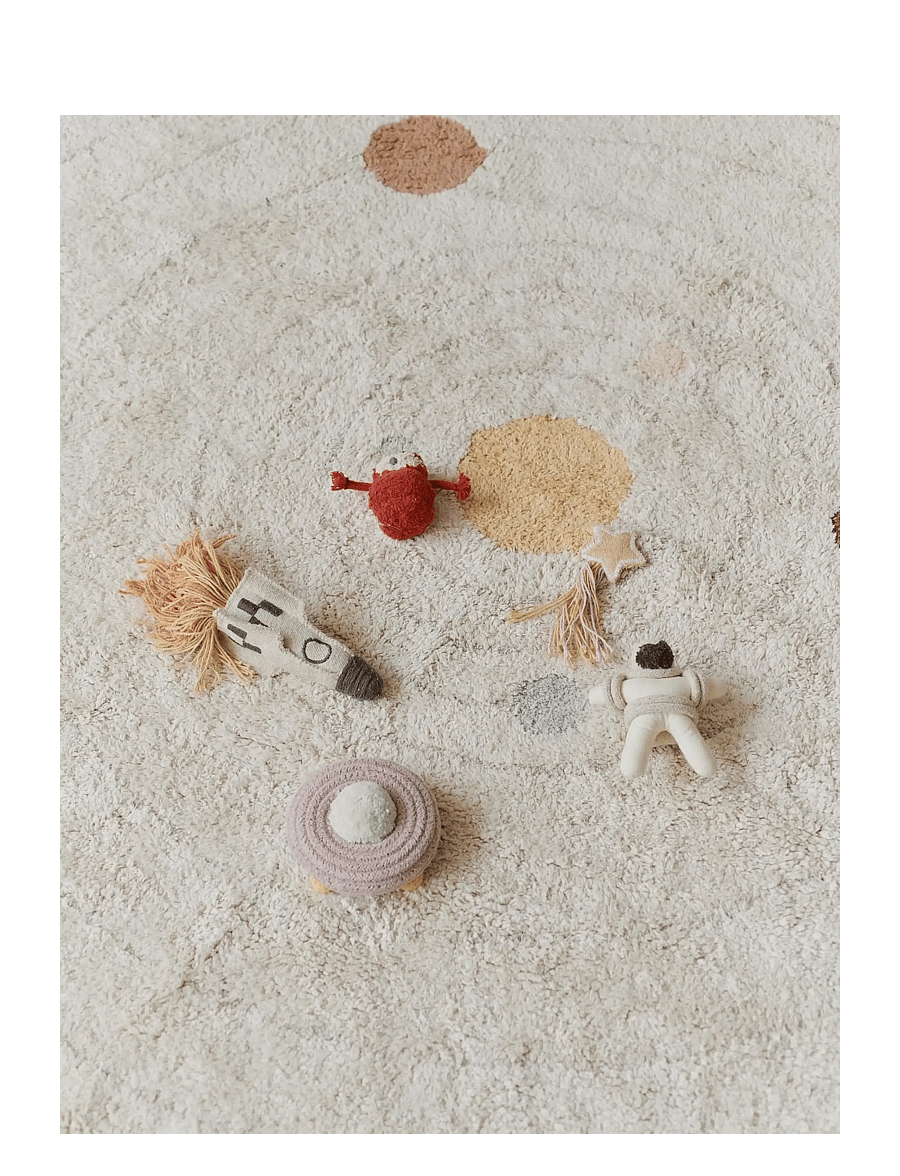 Lorena Canals - Washable Play Rug Solar System - apvalios formos kilimai - natural, new grey, honey, doeskin, blue sage, rose, marshalla, chestnut, vintage blue, light green, - 4