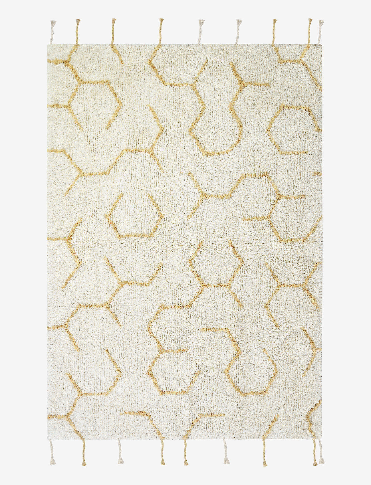 Lorena Canals - Play rug Pollination - rektangulära mattor - ivory, natural, light honey, blue sage, black - 1