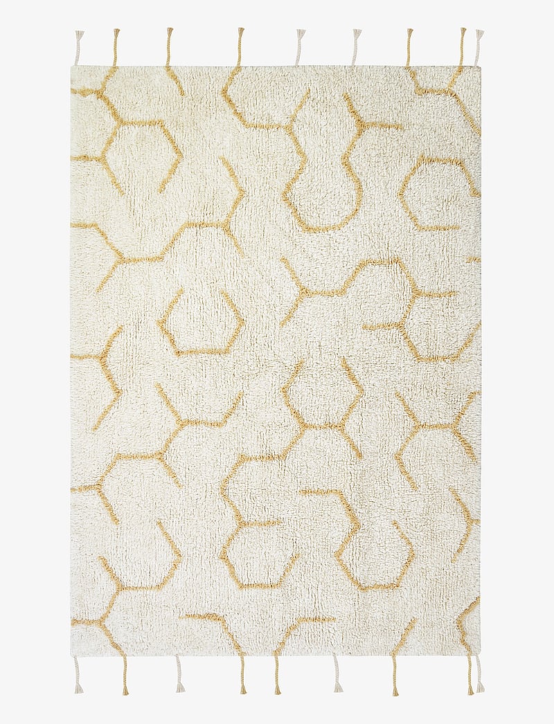 Lorena Canals - Play rug Pollination - rektangulära mattor - ivory, natural, light honey, blue sage, black - 1