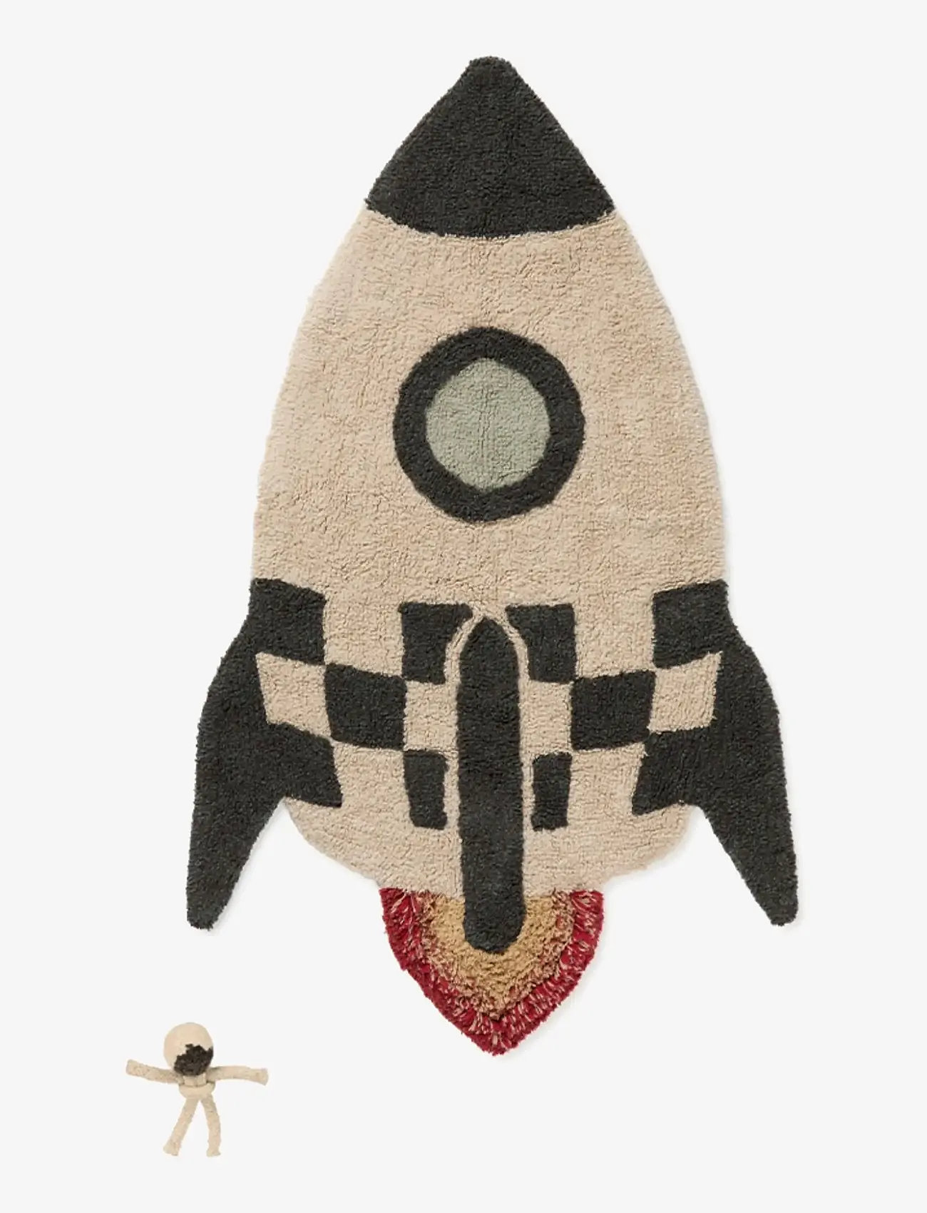 Lorena Canals - Washable Rug Rocket - asymmetrische teppiche - natural, dark grey, trazo green, blue sage, light honey, new terracota, red - 0