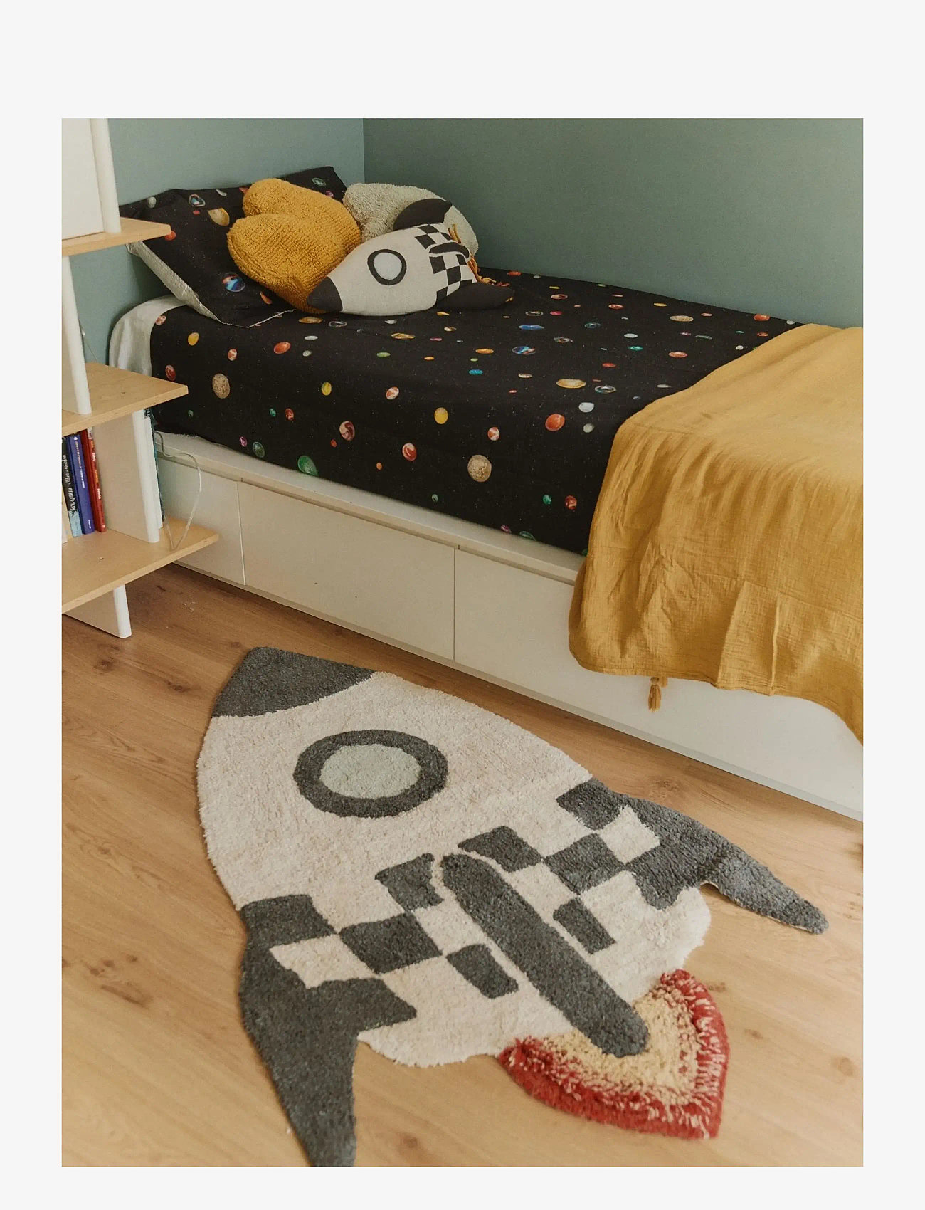 Lorena Canals - Washable Rug Rocket - asymmetrische teppiche - natural, dark grey, trazo green, blue sage, light honey, new terracota, red - 1