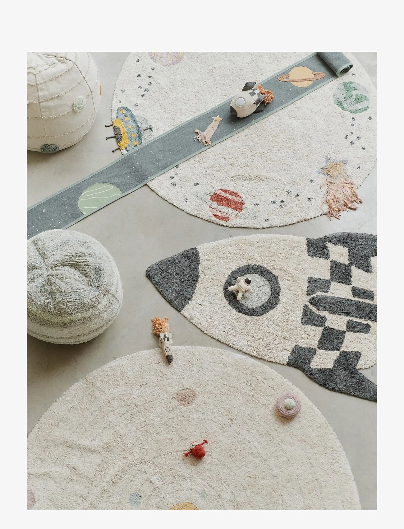 Lorena Canals - Washable Rug Rocket - asymmetrische teppiche - natural, dark grey, trazo green, blue sage, light honey, new terracota, red - 2