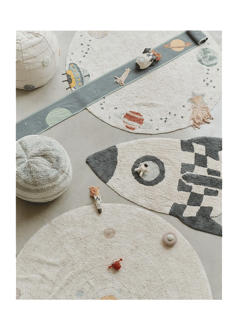 Lorena Canals - Washable Rug Rocket - asymmetrische teppiche - natural, dark grey, trazo green, blue sage, light honey, new terracota, red - 2