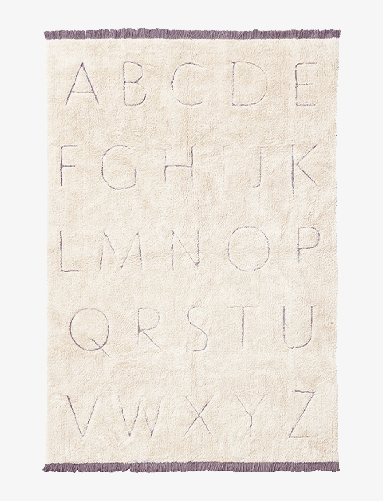 LORENA CANALS Rugcycled Washable Rug Abc Cream - 120X160CM - Kinder