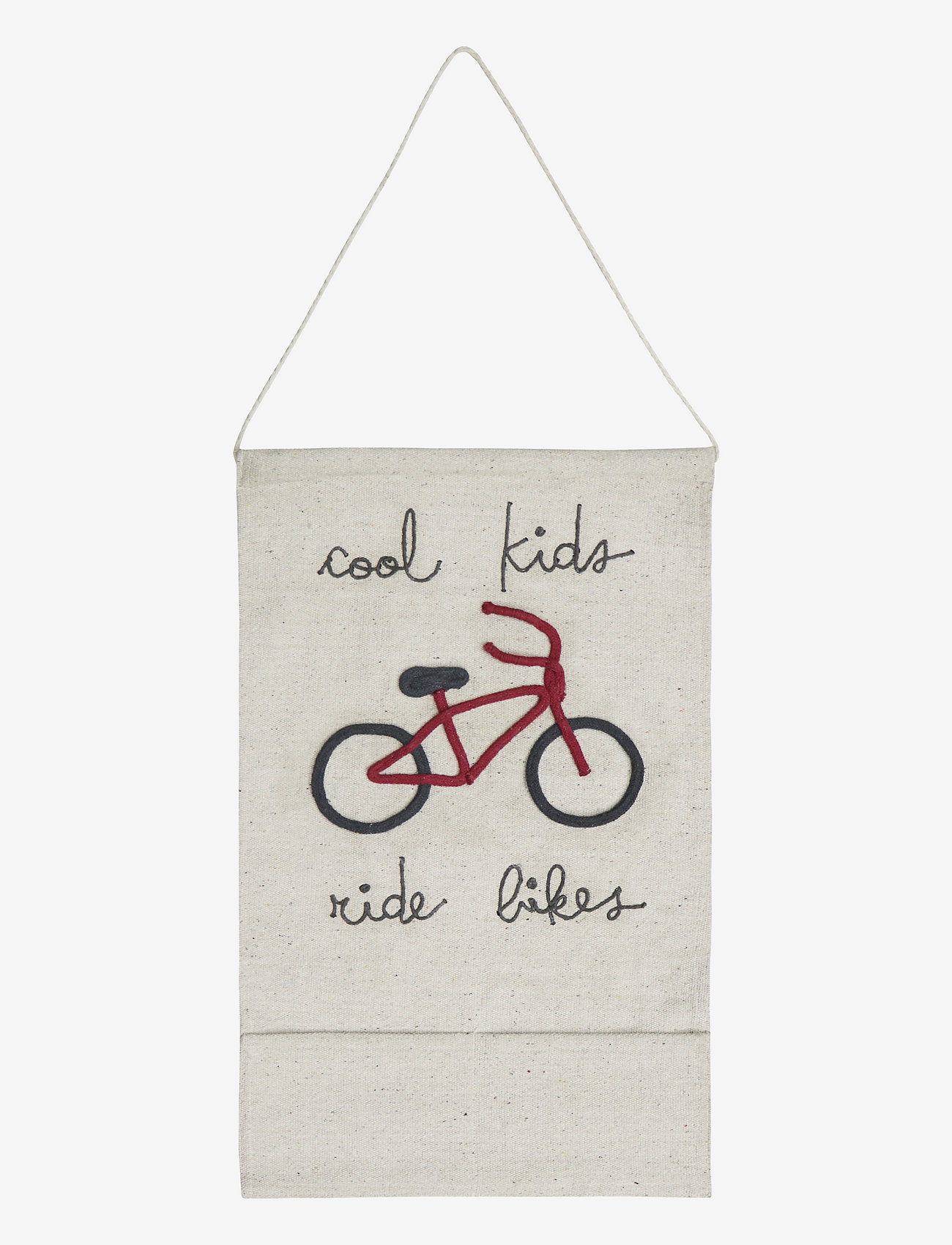 Lorena Canals - Wall pocket hanger Cool Kids Ride Bikes - vægdekorationer - natural - 1