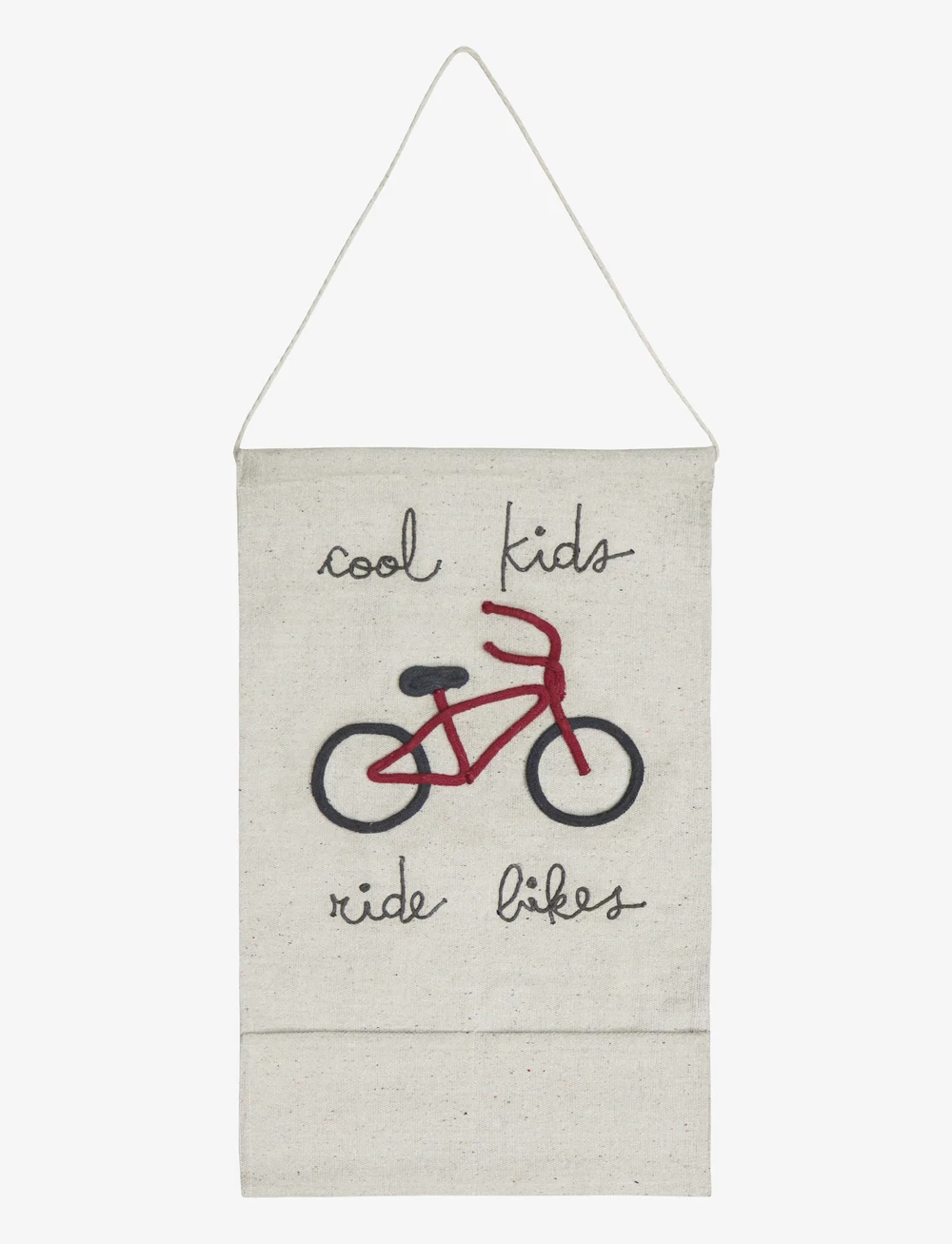Lorena Canals - Wall pocket hanger Cool Kids Ride Bikes - vægdekorationer - natural - 1