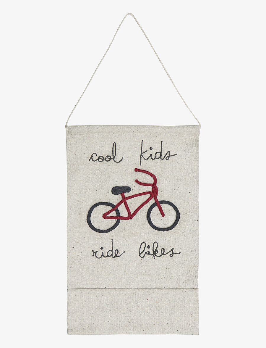 Lorena Canals - Wall pocket hanger Cool Kids Ride Bikes - wand-deko - natural - 1