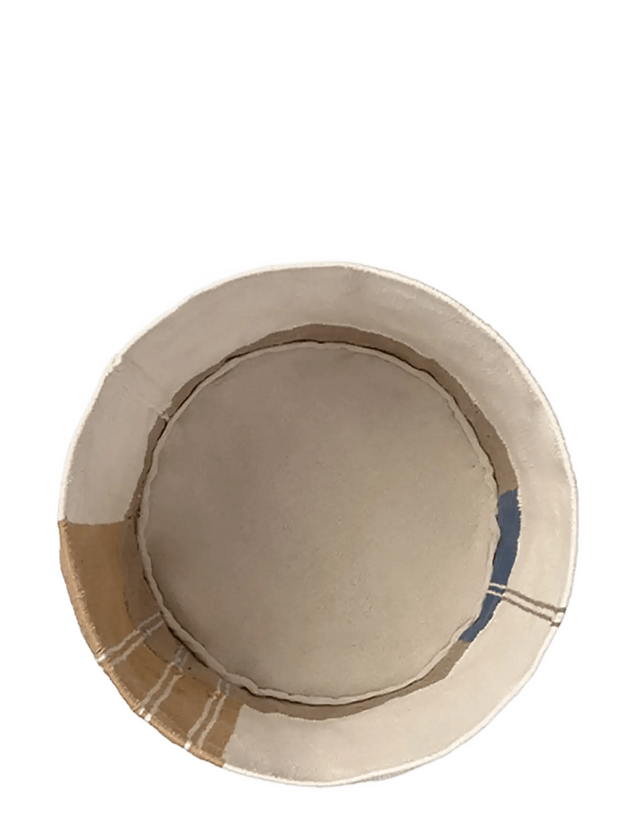 Lorena Canals - Handloom Basket Nopal - aufbewahrungskörbe - rugcycled, ochre, patriot blue, anil, soil brown, natural - 2