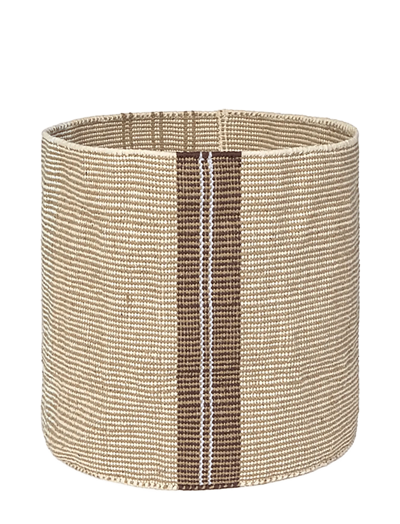 Lorena Canals - Handloom Basket Tule - opbevaringskurve - rugcycled, natural, aqua, anil, coffee - 1