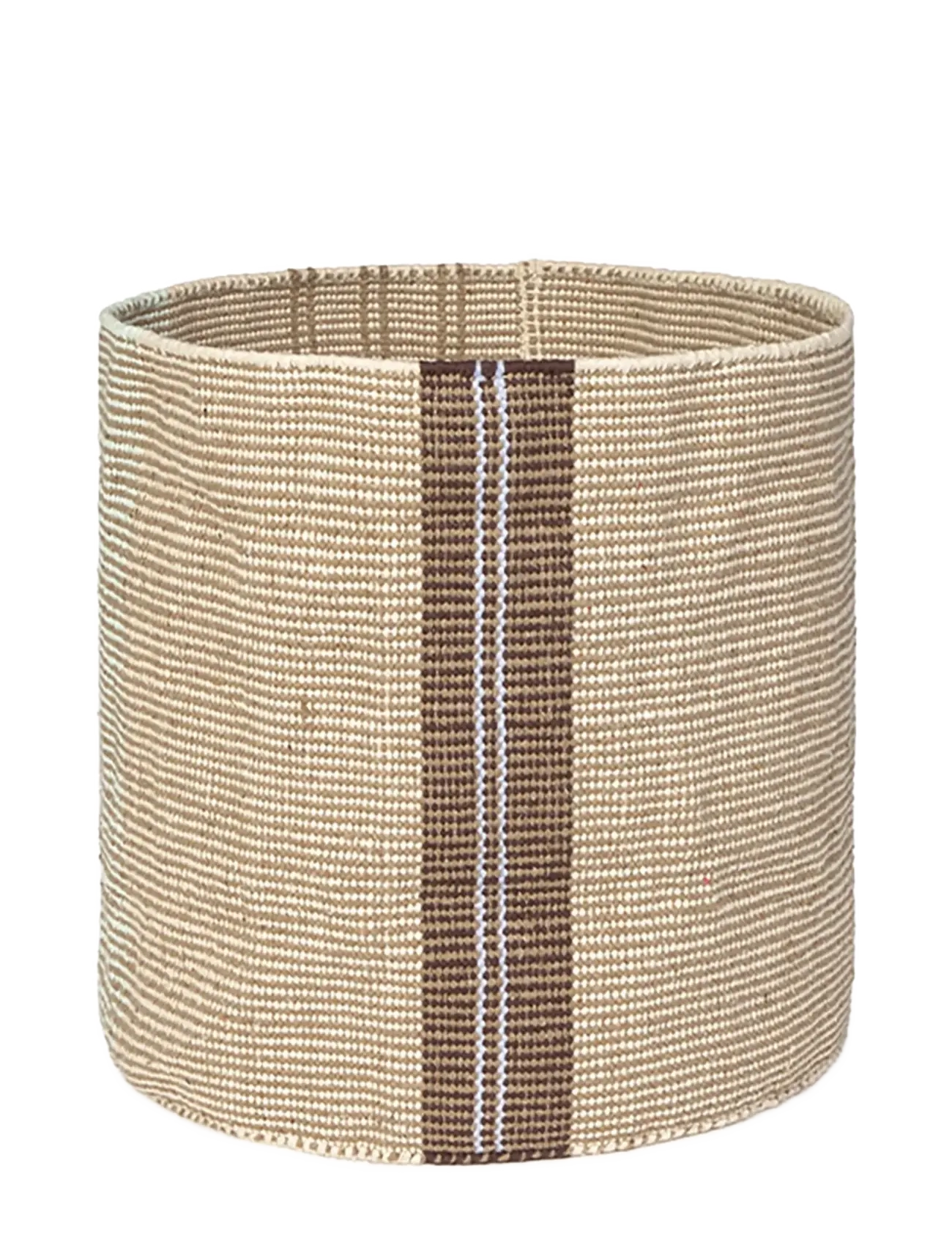 Lorena Canals Handloom Basket Tule - Lorena Canals - RUGCYCLED, NATURAL, AQUA, ANIL, COFFEE / beige