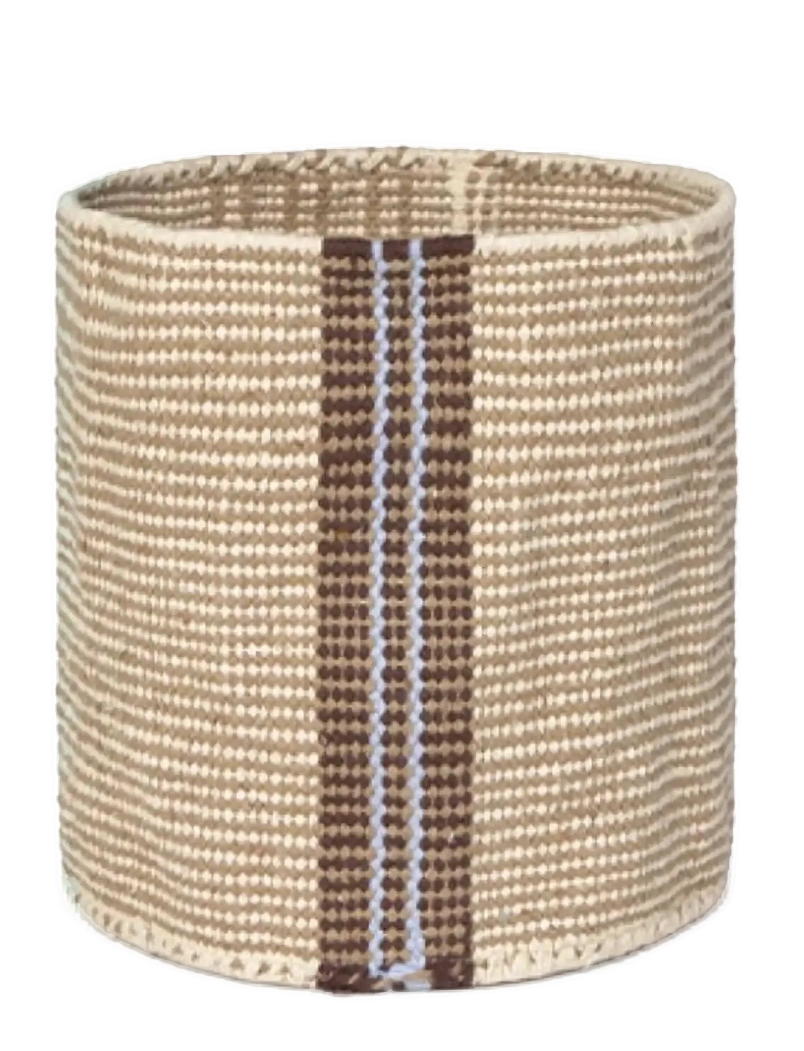 Lorena Canals Handloom Mini Basket Tule - Inredning - RUGCYCLED, NATURAL, AQUA, ANIL, COFFEE / beige