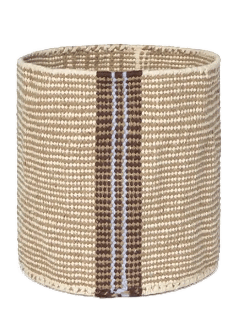Lorena Canals - Handloom Mini Basket Tule - opbevaringskurve - rugcycled, natural, aqua, anil, coffee - 1