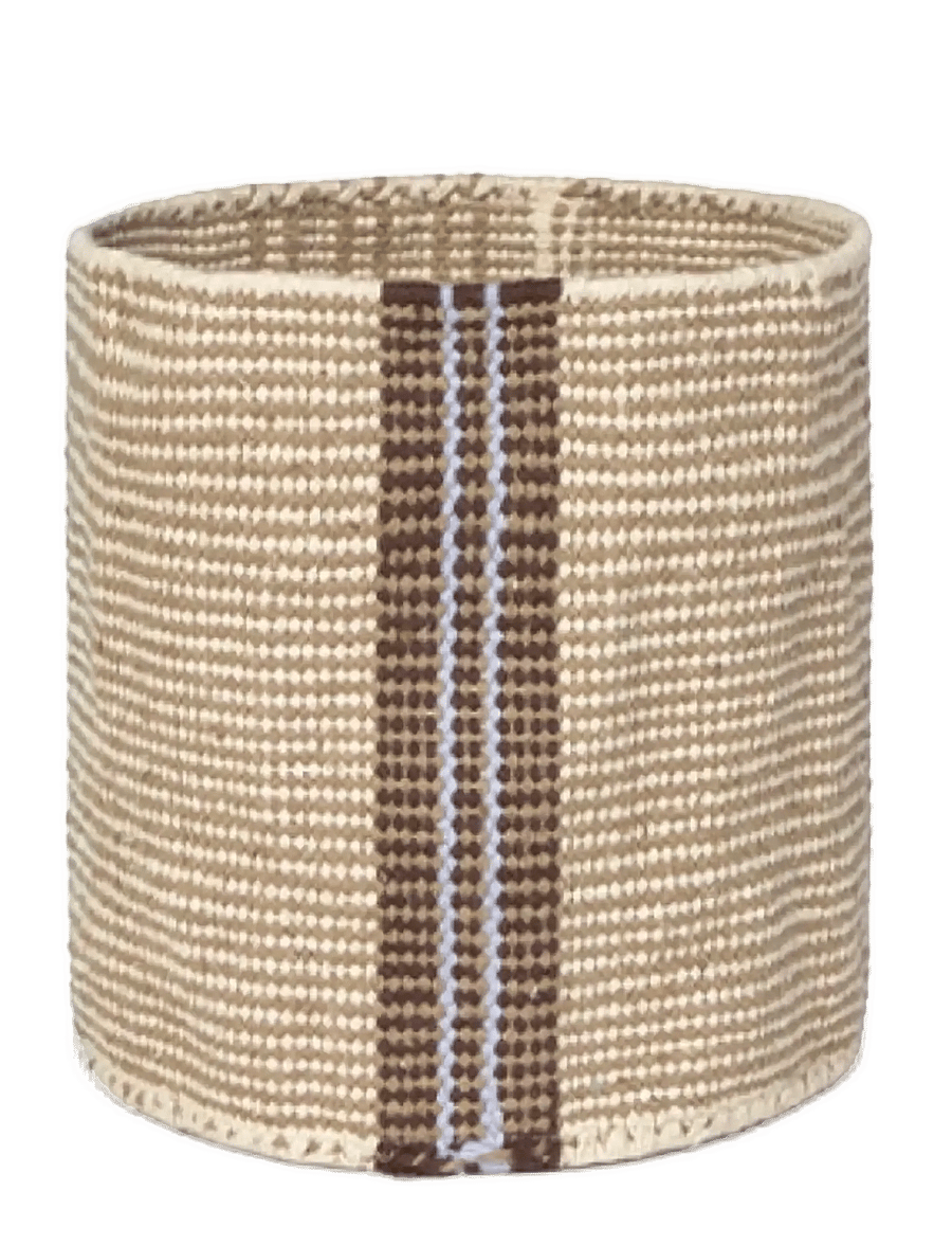 Lorena Canals - Handloom Mini Basket Tule - förvaringskorgar - rugcycled, natural, aqua, anil, coffee - 1