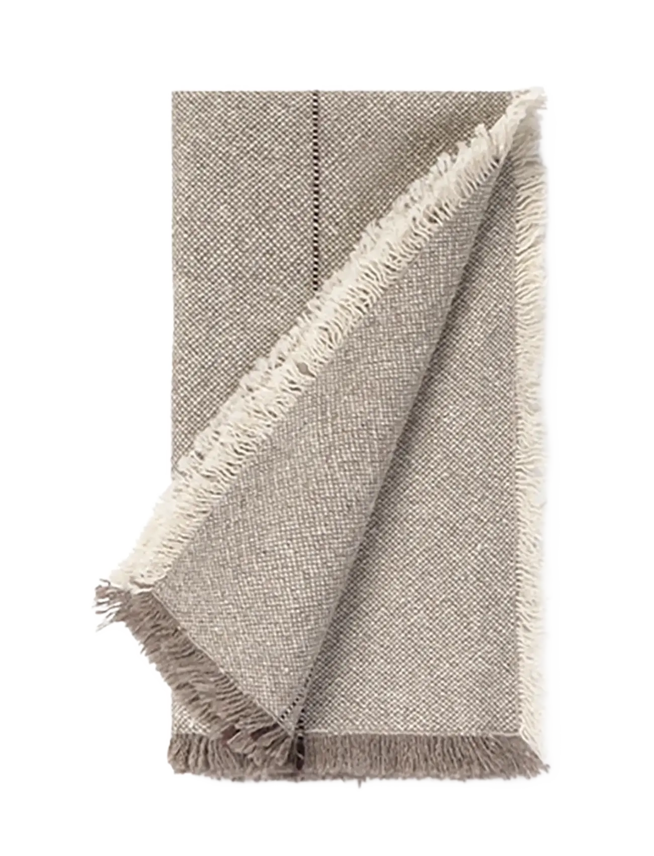 Lorena Canals Set Of 4 Handloom Napkins Greige, Cloth Serviet, Grå, Str: 45X 45CM