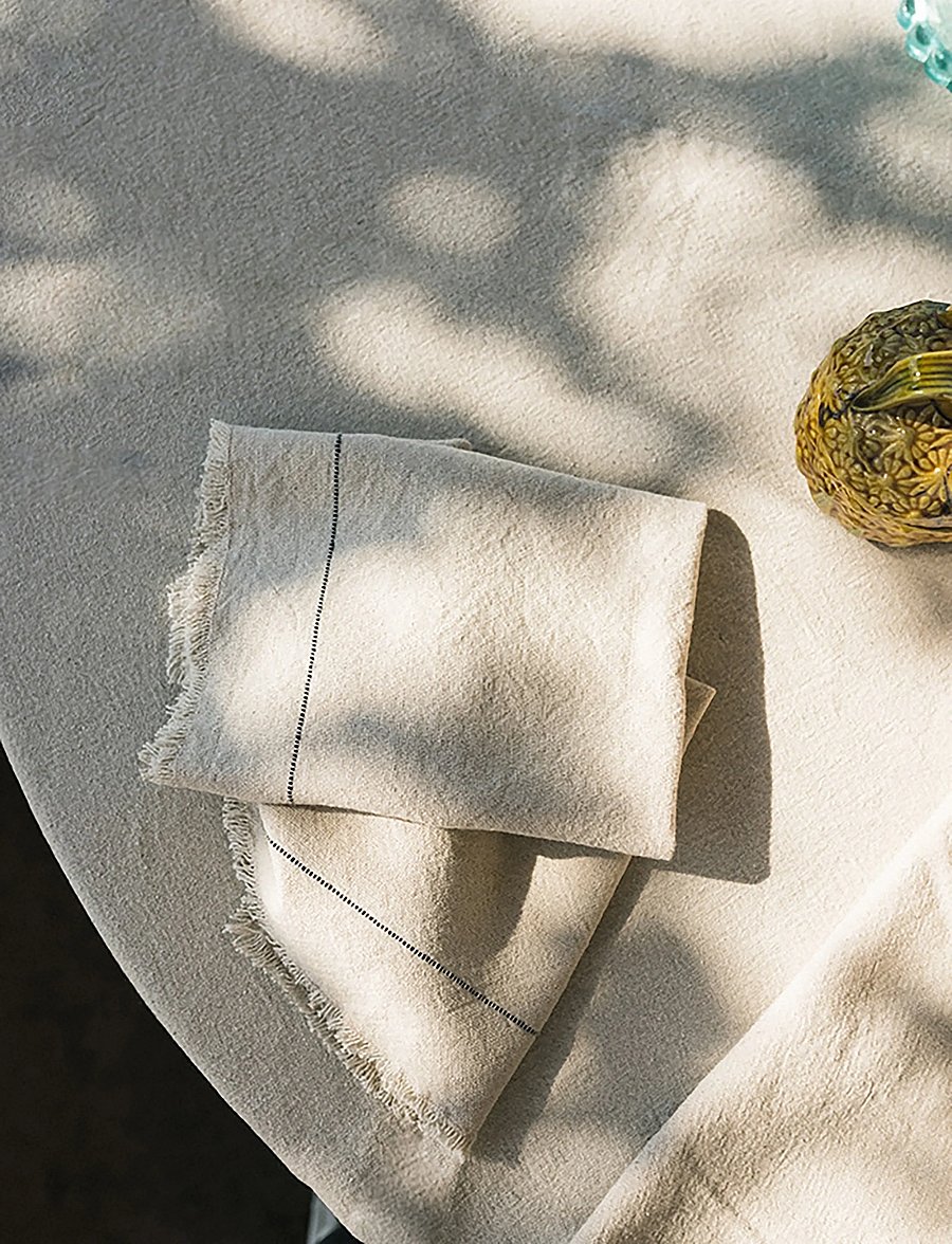 Lorena Canals - Set Of 4 Handloom Napkins Natural - stofservietter - coffee bean, natural - 0