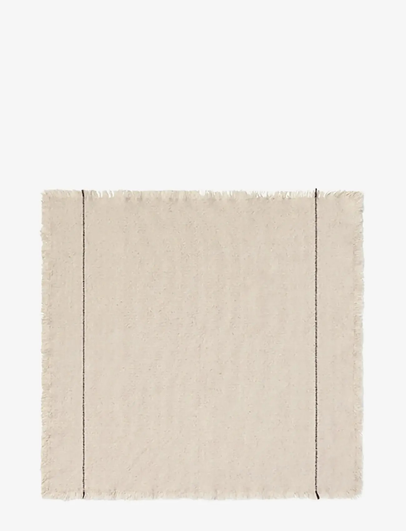 Lorena Canals - Set Of 4 Handloom Napkins Natural - linased ja puuvillased salvrätikud - coffee bean, natural - 2