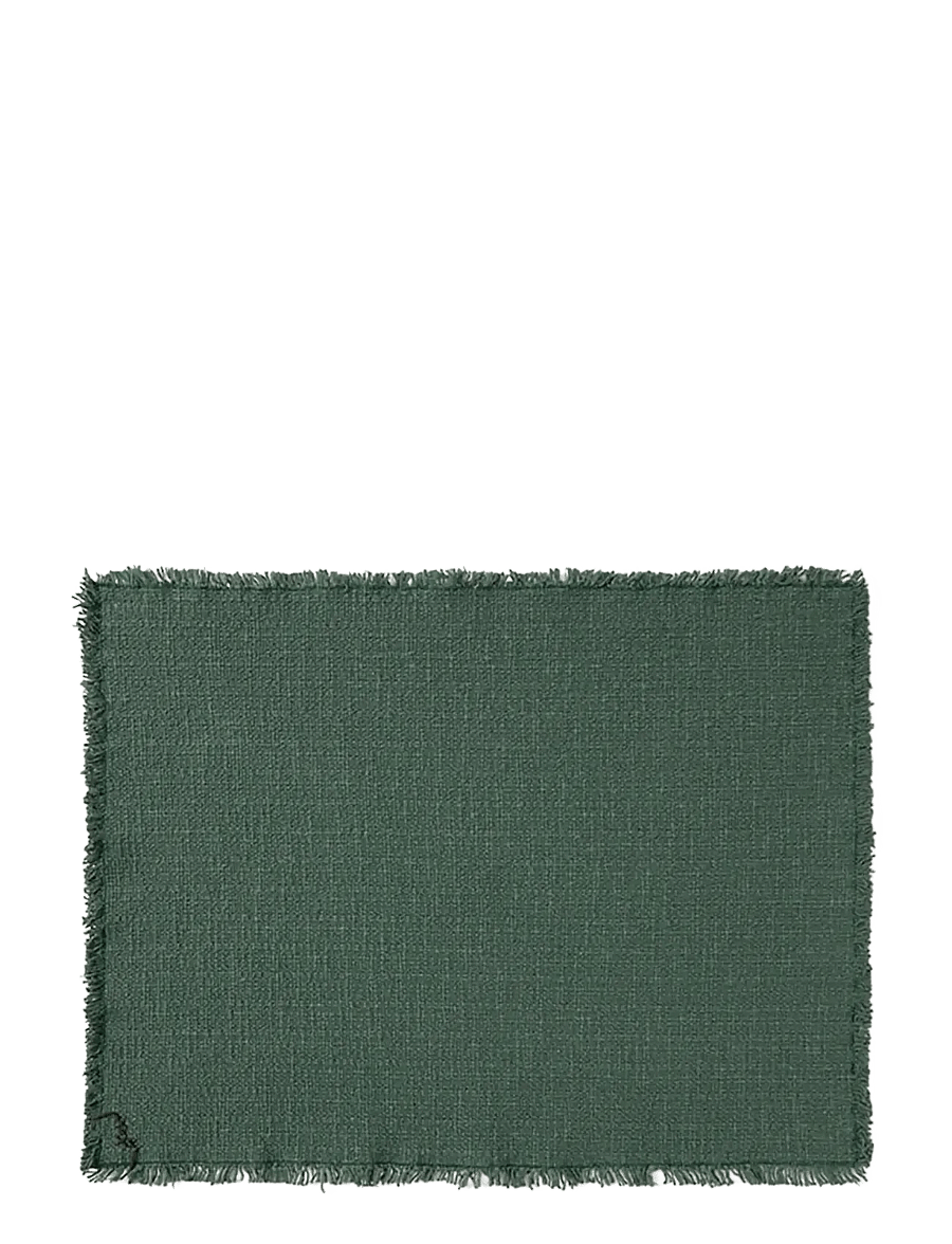 Lorena Canals - Handloom Placemats Duck green (Set of 2) - dækkeservietter - duck green - 1