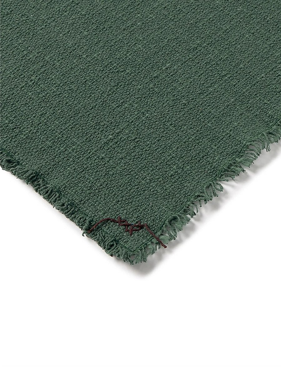 Lorena Canals - Handloom Placemats Duck green (Set of 2) - dækkeservietter - duck green - 5