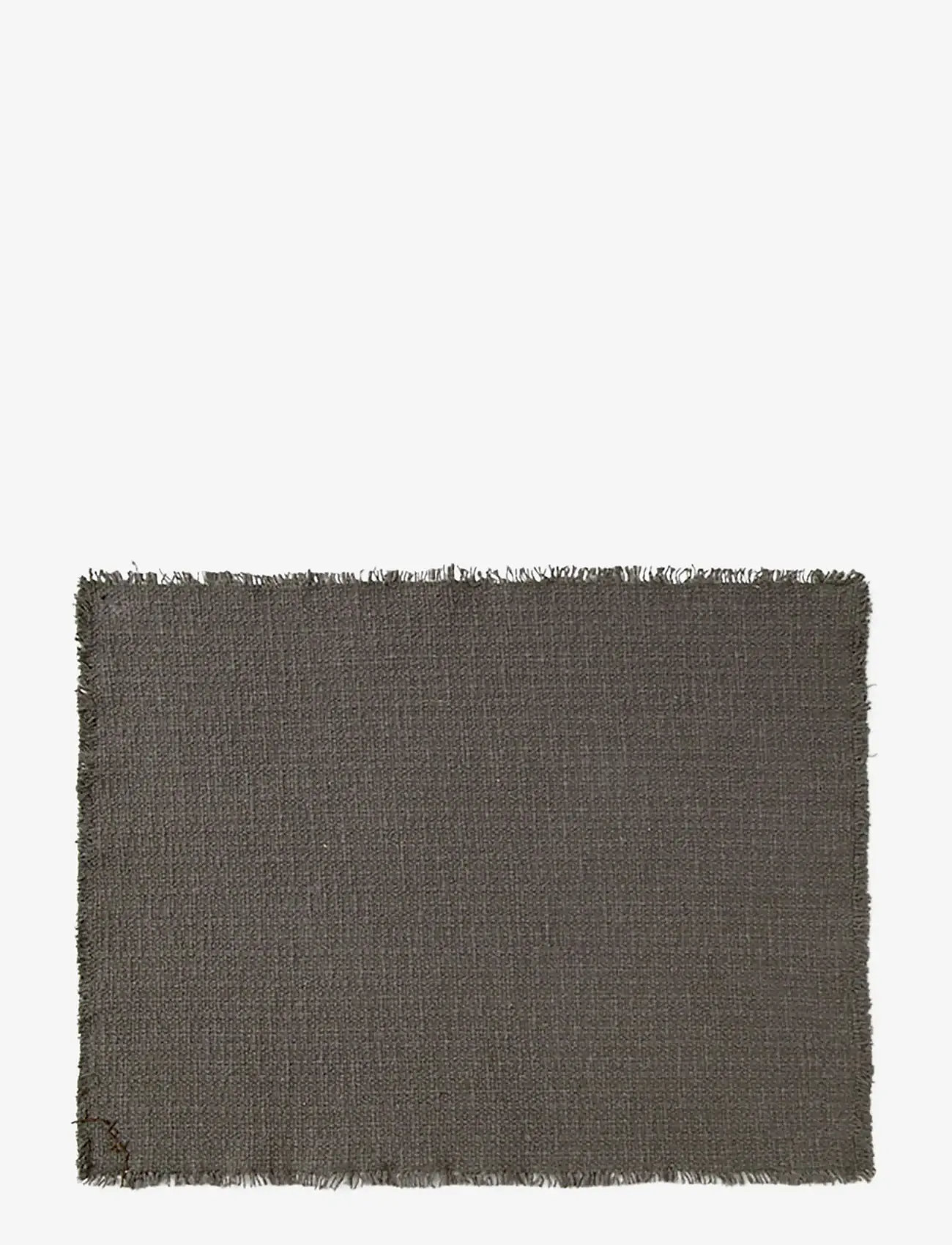 Lorena Canals - Handloom Placemats Dark grey (Set of 2) - dækkeservietter - dark grey - 1