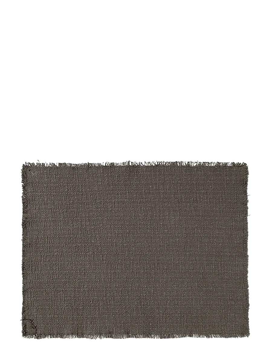 Lorena Canals - Handloom Placemats Dark grey (Set of 2) - podkładki i szklane podstawki - dark grey - 1