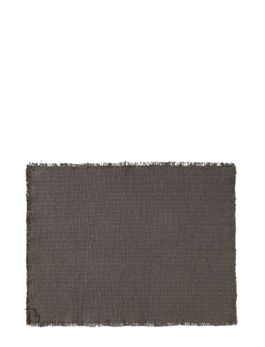 Lorena Canals - Handloom Placemats Dark grey (Set of 2) - platzdeckchen - dark grey - 2