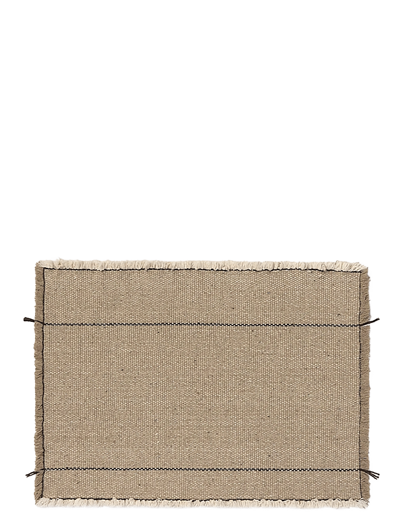 Lorena Canals - Set of 4 Handloom Placemats Juarez - dækkeservietter - rugcycled, black, natural - 1