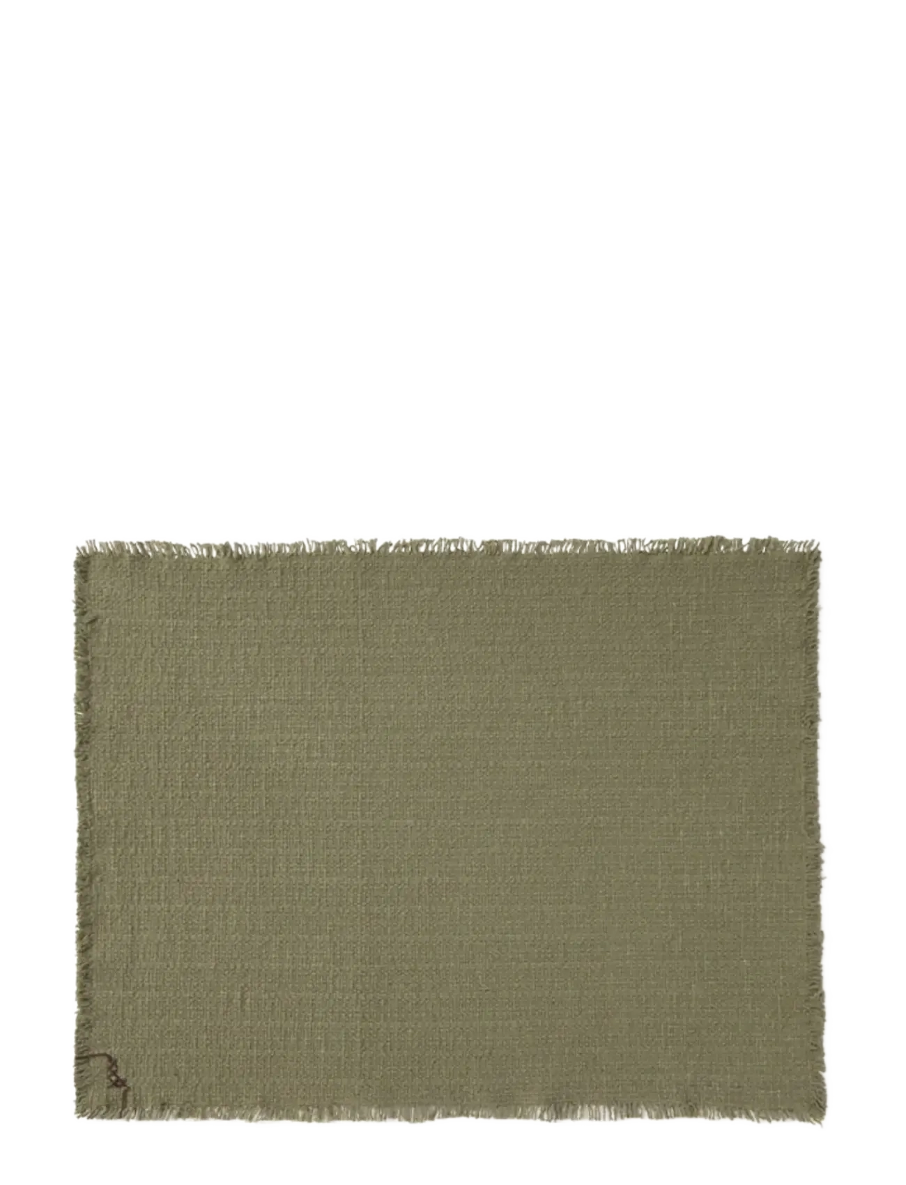 Lorena Canals Handloom Placemats Kaki (Set Of 2), Dækkeserviet, Kakigrøn, Str: 38X 50CM